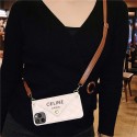 CELINE セリーヌハイブランドiphone14pro/16 15plusカバー人気アイフォン14pro max/16 15 proケース韓国風iphone16/14/13/15pro maxケースレディース斜め掛けハイブランドアイフォン16 15 14ケーストランク型