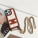 CELINE セリーヌハイブランドiphone14pro/16 15plusカバー人気アイフォン14pro max/16 15 proケース韓国風iphone16/14/13/15pro maxケースレディース斜め掛けブランド携帯ケースiphone 16 15 pro max 14pro/13 pro maxケース手帳型