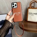 CELINE セリーヌiphone14 16 pro 15 plusケースブランドカード入れ韓国風iphone16/14/13/15pro maxケースレディース斜め掛けiphone15 plus14 16 pro maxケースブランドコピーメンズブランド携帯ケースiphone 16 15 pro max 14pro/13 pro maxケース手帳型
