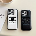 CELINE セリーヌiphone14 16 pro 15 plusケースブランドカード入れハイブランドiphone14pro/16 15plusカバー韓国風iphone16/14/13/15pro maxケースレディース斜め掛けハイブランドアイフォン16 15 14ケーストランク型