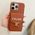 CELINE セリーヌiphone15 plus14 16 pro max 16eケースブランドコピーメンズアイフォン16e 15/14/13/ 12 pro maxケースパロディーハイブランドアイフォン16 15 14  16eケーストランク型ブランド携帯ケースiphone 16 15 pro max 14plus/13 pro maxケース手帳型