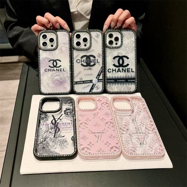 Chanel シャネルiphone17 14 16 pro 15 plus 16eケースブランド カード入れ 人気 Chanel アイフォン17pro max/16 15 proケース 韓国風  シャネルiphone16/14/13/15 17pro maxケースレディース斜め掛けアイフォン16e 15/14/13/ 12 pro maxケースパロディー