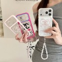 Chanel シャネルハイブランドiphone ultra/18pro max/17/16pro/17e 15plusカバーダブル C モチーフ パールストラップ付き iPhone iphone 18pro/16/14/17/15/ airケース かわいい女性向けレディースシャネルiphone15 plus 18 16 17pro max 16eケースブランドコピー