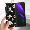 クロムハーツブランドGalaxy Zfold4ケースchrome hearts 定番ロゴスタイリッシュgalaxy zfold3カバー耐衝撃 ギャラクシー Z フォールド4/3ケース