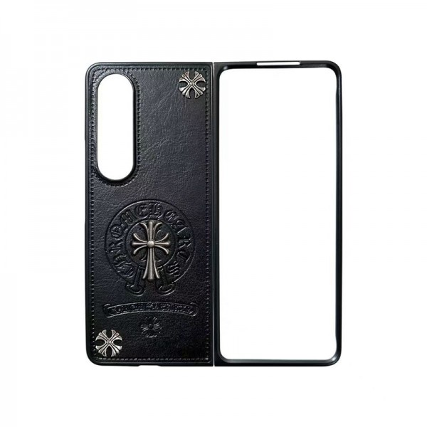 クロムハーツ Chrome Hearts galaxy zflip4 5ケースブランドハイブランドギャラクシー z フリップ5 4ケース男女galaxy z flip5ケースブランドGalaxyカバー高品質