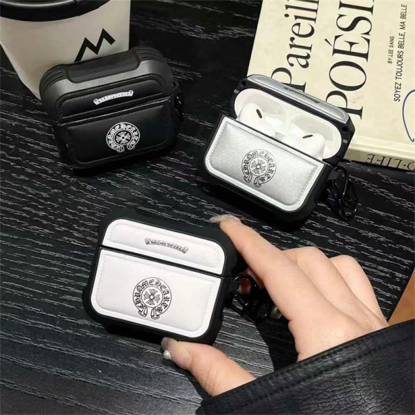 クロムハーツ Chrome Heartsブランドairpods pro2 4 3ケースブランドエアーポッズ プロ2ケース落下防止airpods 3 4 pro2ケースハイブランドコピーエアーポッズ4 3 pro2ケースブランドレディース