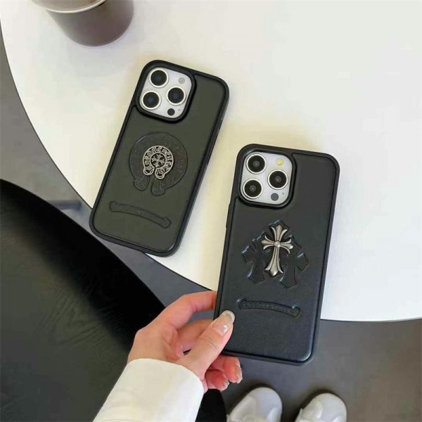 クロムハーツiphone17 14 16 pro 15 plus 16eケースブランドカード入れハイブランドiphone16pro/17 15plusカバー人気 Chrome Hearts アイフォン17pro max/16 15 proケースiphone15 plus14 16 17pro max 16eケースブランドコピーメンズ