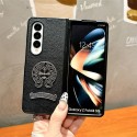 クロムハーツ Chrome Hearts Galaxy zflip4 5 6 7ケースブランド人気 Galaxy Z fold7 4 5 6ケース革製 クロムハーツ galaxy z fold7 6 5 4 3 2ケースハイブランドハイブランドギャラクシー z フリップ5 4 6 7ケース