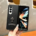 クロムハーツ Chrome Hearts Galaxy zflip4 5 6 7ケースブランド人気 Galaxy Z fold7 4 5 6ケース革製 クロムハーツ galaxy z fold7 6 5 4 3 2ケースハイブランドハイブランドギャラクシー z フリップ5 4 6 7ケース