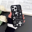 クロムハーツ Chrome Heartsハイブランドiphone16pro/17 air 15plusカバーアイフォン17 plus 16e 15/14/13/ 12 pro maxケースパロディーハイブランドアイフォン17 air 16 15 14 16eケーストランク型ブランド携帯ケースiphon17 16e 16 15 pro max 14plus/13 pro maxケース手帳型