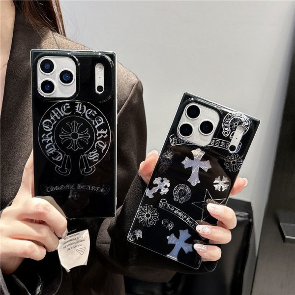 クロムハーツ Chrome Hearts iphone air 17 pro max 14 16 pro 15 plus 16eケースブランドカード入れハイブランドiphone16pro/17 15plusカバー韓国風iphone 16/14/13/15/ airケースレディース斜め掛けiphone15 plus 14 16 17pro max 16eケースブランドコピーメンズ