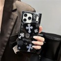 クロムハーツ Chrome Hearts iphone air 17 pro max 14 16 pro 15 plus 16eケースブランドカード入れハイブランドiphone16pro/17 15plusカバー韓国風iphone 16/14/13/15/ airケースレディース斜め掛けiphone15 plus 14 16 17pro max 16eケースブランドコピーメンズ