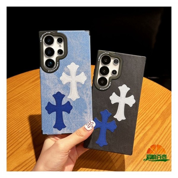 クロムハーツ Chrome Hearts手帳型バッグ型samsung s26 s25plus s24 S23 Ultra s23 s24 plusケースGalaxy s25+ S24 Ultra s26 plus s23ケースハイブランドiphone16 15 17 pro max 14 proカバーブランドメンズgalaxy s26ultra s25 s23+ s24  ultraアイフォン14 15 pro max 16 air 17proケース