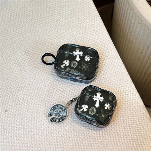 クロムハーツ Chrome Heartsブランドエアーポッズ プロ3 プロ2ケース落下防止airpods pro2 4 3 2 1ケースブランドメンズハイブランドエアーポッズプロ3 3 4ケースジャケットファッションブランドAirpods Pro3/Pro2ケース