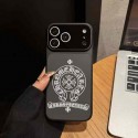 クロムハーツ Chrome Hearts iphone air 17 pro max 14 16 pro 15 plus 16eケースブランドカード入れ人気アイフォン17pro max/16 15 proケースハイブランドアイフォン17 air 16 15 14 ケーストランク型ブランド携帯ケースiphone17 16e 16 15 pro max 14plus/13 pro maxケース手帳型
