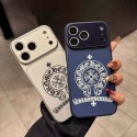 クロムハーツ Chrome Hearts iphone air 17 pro max 14 16 pro 15 plus 16eケースブランドカード入れ人気アイフォン17pro max/16 15 proケースハイブランドアイフォン17 air 16 15 14 ケーストランク型ブランド携帯ケースiphone17 16e 16 15 pro max 14plus/13 pro maxケース手帳型