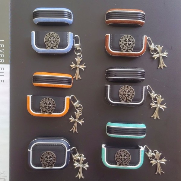 クロムハーツ Chrome Heartsブランドairpods pro3 pro2 4 3ケースメンズ ブランドエアーポッズ プロ3 プロ2ケース落下防止ハイブランドエアーポッズプロ3 3 4ケースジャケットファッションブランドAirpods Pro3/Pro2ケース