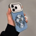 クロムハーツ Chrome Hearts iphone air 17 pro max 14 16 pro 15 plus 16eケースブランドカード入れ韓国風iphone 16/14/13/15/ airケースレディース斜め掛けアイフォン17 pro 16e 15/14/13/ 12 pro maxケースパロディーブランド携帯ケースiphone17 16e 16 15 pro max 14plus/13 pro maxケース手帳型
