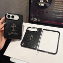 クロムハーツ 折りたたみiphone Duo 2026 ケースブランドChrome Hearts人気Galaxy Z fold 8 ultra 7 4 5 6ケース革製ハイブランドギャラクシー z フリップ8 5 4 6 7ケースブランドギャラクシーZ フォールド8 ultra 7 6 5 4 3 2ケース男女galaxy z flip8 7 5 4 6ケース