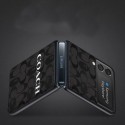 コーチブランドGalaxy z flip3ケースファッション潮流Coach定番プリントGalaxy z flip3カバーレディースメンズ人気Galaxyスマホケース