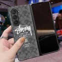 Coach コーチ Stussy ステューシー BAPE エイプ人気Galaxy Z fold4 5ケース革製galaxy zfold5 4 3 2ケースハイブランドハイブランドギャラクシー z フリップ5 4ケースブランドGalaxyカバー高品質