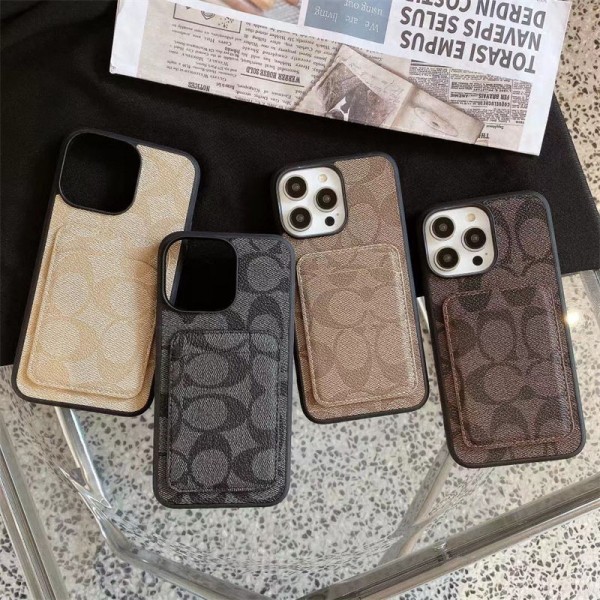 Coach コーチ人気アイフォン14pro max/16e 15 proケース韓国風iphone16/14/13/15pro maxケースレディース斜め掛けiphone15 plus14 16 pro maxケースブランドコピーメンズアイフォン16 15/14/13/ 12 pro maxケースパロディー