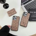 Coach コーチハイブランドiphone14pro/16e 15plusカバー人気アイフォン14pro max/16 15 proケース韓国風iphone16/14/13/15pro maxケースレディース斜め掛けハイブランドアイフォン16 15 14  16eケーストランク型