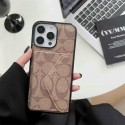 Coach コーチハイブランドiphone14pro/16e 15plusカバー人気アイフォン14pro max/16 15 proケース韓国風iphone16/14/13/15pro maxケースレディース斜め掛けハイブランドアイフォン16 15 14  16eケーストランク型
