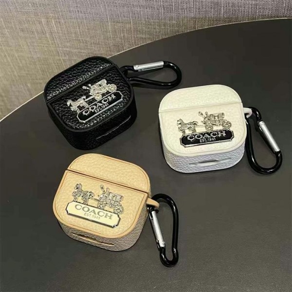 Coach コーチブランドエアーポッズ プロ2ケース落下防止エアーポッズ4 3 pro2ケースブランドレディースハイブランドエアーポッズ3 4ケースジャケットファッションブランドAirpods Pro2ケース