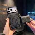 Coach コーチiphone air 17 pro max 14 16 pro 15 plus 16eケースブランドカード入れハイブランドiphone16pro/17 15plus airpods 4 pro3 pro2カバー人気アイフォン17pro max/16 15 proケースブランド携帯ケースiphone17 16e 16 15 pro max 14plus/13 pro maxケース手帳型