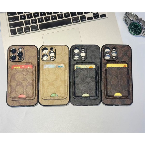 Coach コーチiphone air 17 pro max 14 16 pro 15 plus 16eケースブランドカード入れiphone15 plus 14 16 17pro max 16eケースブランドコピーメンズハイブランドアイフォン17 air 16 15 14 ケーストランク型ブランド携帯ケースiphone17 16e 16 15 pro max 14plus/13 pro maxケース手帳型