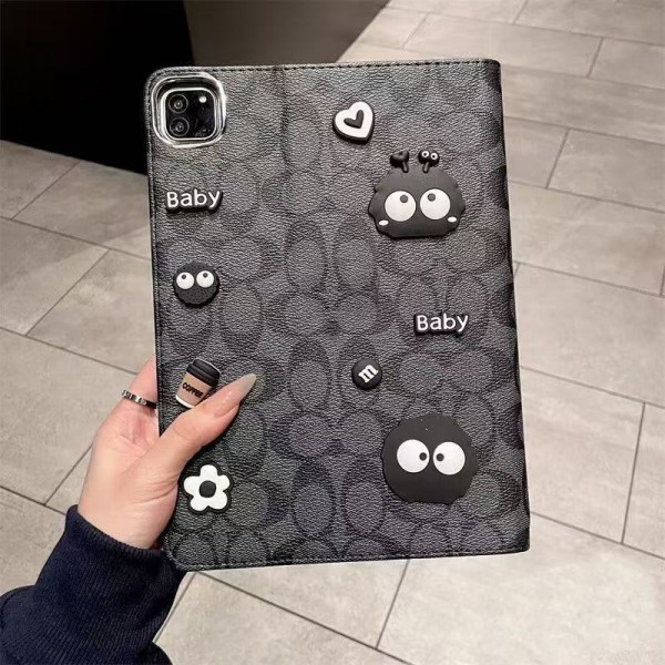 Coach コーチブランドipad pro12.9インチケース2025シリコンipad 8 9 10 11 12ケース10.2インチハイブランドブランドipad air7 4/5/6 mini 7/6/5カバーipad 第11/10/9/8世代ケース2025ブランドコピー