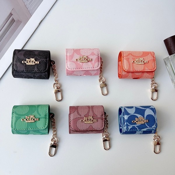 Coach コーチハイブランドairpods pro3 4 3 2ケースブランドエアーポッズ プロ3 プロ2ケース落下防止ハイブランドCoach エアーポッズプロ3 3 4ケースジャケットファッションブランドAirpods Pro3/Pro2ケース