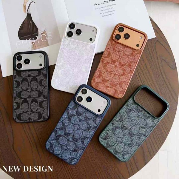 Coach コーチiphone air 17 pro max 14 16 pro 15 plus 16eケースブランドカード入れ韓国風iphone 16/14/13/15/ airケースレディース斜め掛けアイフォン17 pro 16e 15/14/13/ 12 pro maxケースパロディーハイブランドアイフォン17 air 16 15 14 ケーストランク型