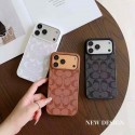 Coach コーチiphone air 17 pro max 14 16 pro 15 plus 16eケースブランドカード入れ韓国風iphone 16/14/13/15/ airケースレディース斜め掛けアイフォン17 pro 16e 15/14/13/ 12 pro maxケースパロディーハイブランドアイフォン17 air 16 15 14 ケーストランク型