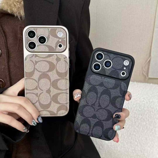 Coach コーチハイブランドiphone16pro/17 15plusカバー人気アイフォン17pro max/16 15 proケースハイブランドアイフォン17 air 16 15 14 ケーストランク型ブランド携帯ケースiphone17 16e 16 15 pro max 14plus/13 pro maxケース手帳型