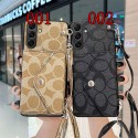 Coach コーチsamsung s26 s25plus s24 S23 Ultra SC-52D s23 s24 plus SC-51Eケースブランドメンズgalaxy s26ultra s25 s23+ s24  ultraケースGalaxy s25/s26/ S24 Ultra SCG26/s23ultraケースハイブランドバッグ型レディースメンズ