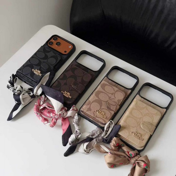 Coach コーチiphone air 17 pro max 14 16 pro 15 plus 16eケースブランドカード入れハイブランドiphone 17/16pro/17e 15plusカバー人気アイフォン17pro max/16 15 proケース韓国風iphone 16/14/13/15/ airケースレディース斜め掛け