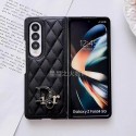 ディオールGalaxy Zfold4ケースハイブランドDIOR ソフトレザー galaxy zfold3保護ケースキラキラロゴオシャレ ギャラクシー Z フォールド3/4カバー大人気