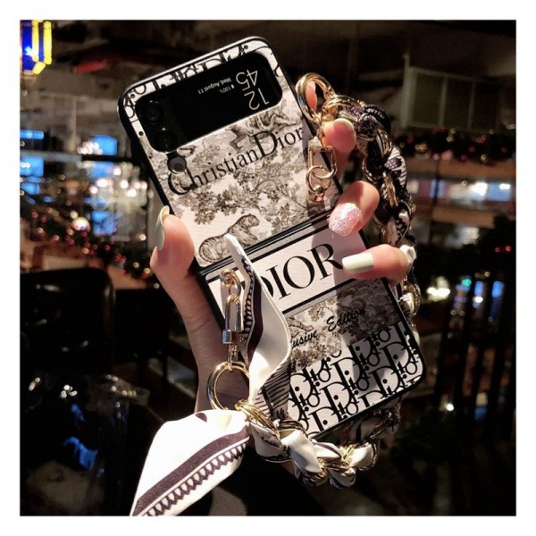 Dior ディオールgalaxy zflip4 5 6ケースブランド人気Galaxy Z fold4 5 6ケース革製ブランドGalaxy z flip5 6カバー高品質手帳型Galaxy Zflip4 5 6ケースブランド