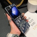 Dior ディオールgalaxy zflip4 5 6ケースブランド人気Galaxy Z fold4 5 6ケース革製男女galaxy z flip5 4 6ケースブランドGalaxy z flip5 6カバー高品質