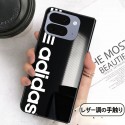 Adidas アディダス 人気Galaxy Z fold 8 ultra 7 4 5 6ケース 革製 アイフォン ultra 折りたたみケースハイブランド グーグル ピクセルPro 11 10 9 foldケース男女galaxy z flip8 7 5 4 6ケース