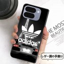 Adidas アディダス 人気Galaxy Z fold 8 ultra 7 4 5 6ケース 革製 アイフォン ultra 折りたたみケースハイブランド グーグル ピクセルPro 11 10 9 foldケース男女galaxy z flip8 7 5 4 6ケース
