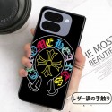 クロムハーツ Chrome Hearts galaxy z fold 8 7 6 5 4 3 2ケースハイブランドギャラクシー z フリップ8 5 4 6 7ケース 男女 iPhone ultra fold 折り畳みケース 手帳型 Google Pixel Pro 11 10 9 foldケースブランド