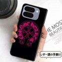 クロムハーツ Chrome Hearts galaxy z fold 8 7 6 5 4 3 2ケースハイブランドギャラクシー z フリップ8 5 4 6 7ケース 男女 iPhone ultra fold 折り畳みケース 手帳型 Google Pixel Pro 11 10 9 foldケースブランド