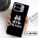 Prada プラダiPhone ultra 折り畳みケースハイブランドブランドギャラクシーZ フォールド8 7 6 5 4 3 2ケース男女galaxy z flip8 7 5 4 6ケース ブランド グーグル ピクセルPro 11 10 9 foldカバー高品質