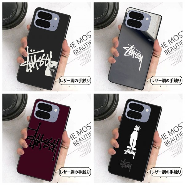 Stussy アイフォン ultra 折り畳みケースブランドgalaxy z fold 8 7 6 5 4 3 2ケースハイブランドギャラクシー z フリップ8 5 4 6 7ケース 手帳型 Google Pixel Pro 11 10 9 foldケースブランド