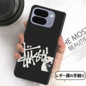 Stussy アイフォン ultra 折り畳みケースブランドgalaxy z fold 8 7 6 5 4 3 2ケースハイブランドギャラクシー z フリップ8 5 4 6 7ケース 手帳型 Google Pixel Pro 11 10 9 foldケースブランド