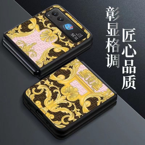 Fendi フェンデイgalaxy zflip4 5ケースブランド人気Galaxy Z fold4 5ケース革製男女galaxy z flip5ケース手帳型Galaxy Zflip4ケースブランド