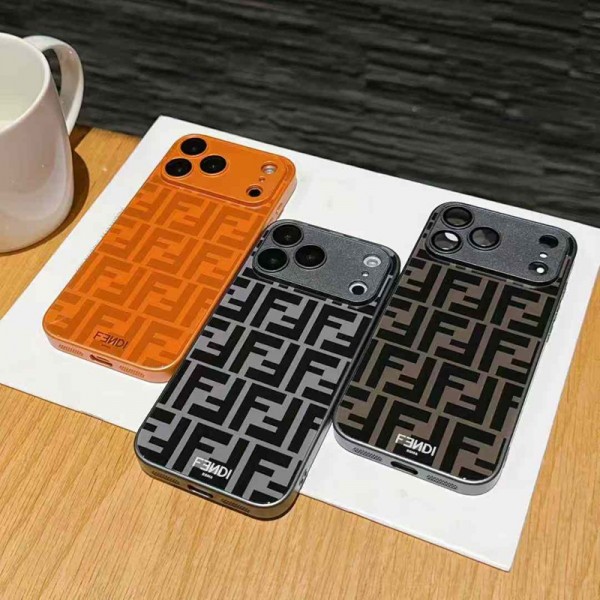 Fendi フェンディiphone air 17 pro max 14 16 pro 15 plus 16eケースブランドカード入れハイブランドiphone16pro/17 15plusカバーハイブランドアイフォン17 air 16 15 14 ケーストランク型ブランド携帯ケースiphone17 16e 16 15 pro max 14plus/13 pro maxケース手帳型